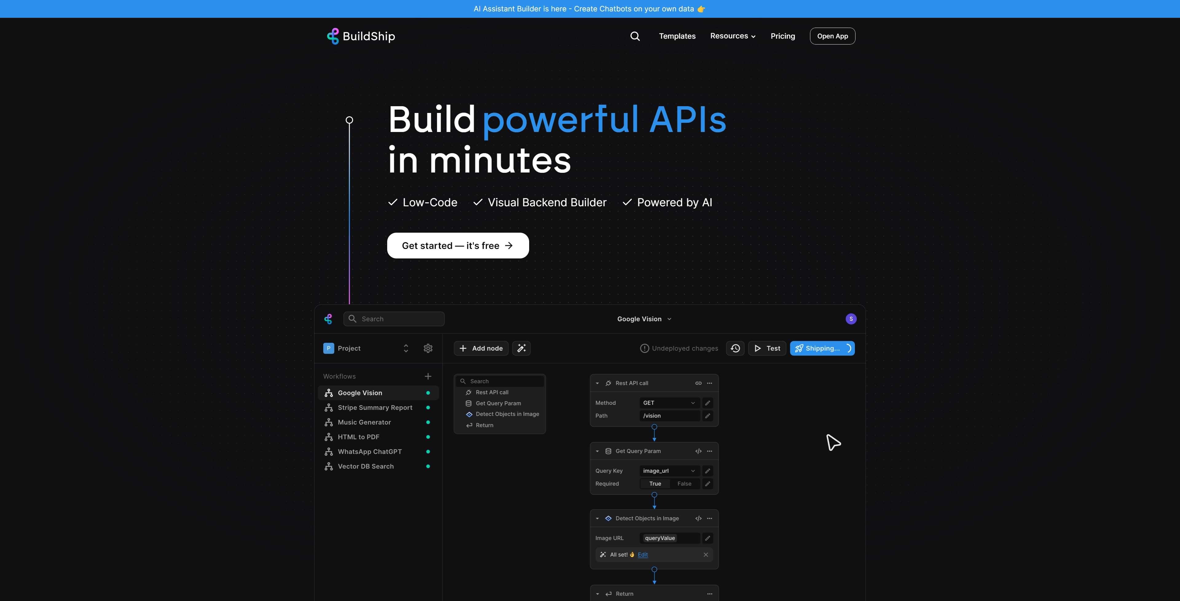 BuildShip - Build powerful APIs in minutes. Low-Cod, Visual Backend ...